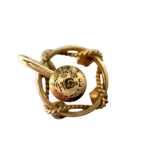 1950's Henry Griffith & Sons 1/20 - 12 K Gold Filled Pearl Screw back Earrings - Picture 10 of 13